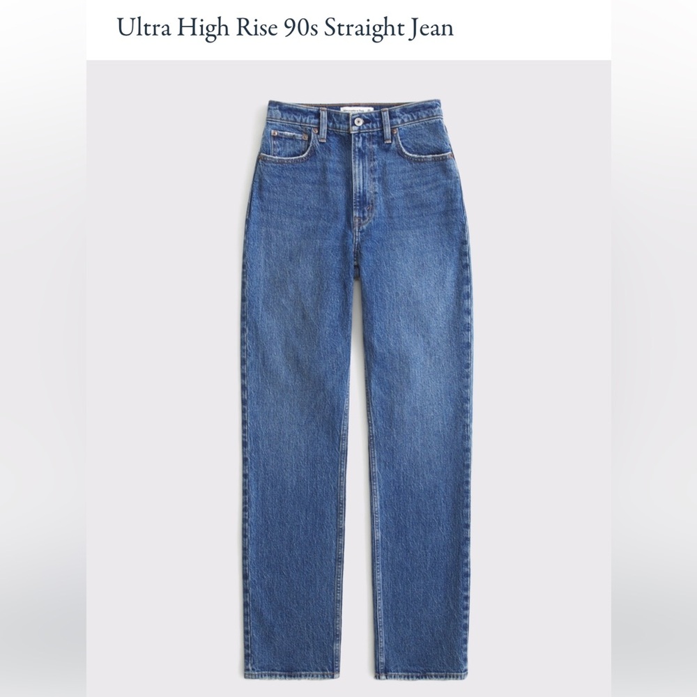 Abercrombie & Fitch Ultra High Rise 90s Straight Jean 25/0R